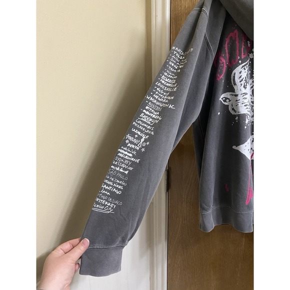 Shawn Mendes Hoodie Medium Gray Pullover Tour 2019 Rose Concert Sweatshirt - Picture 10 of 15